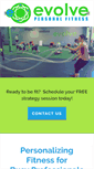 Mobile Screenshot of evolvepersonalfit.com